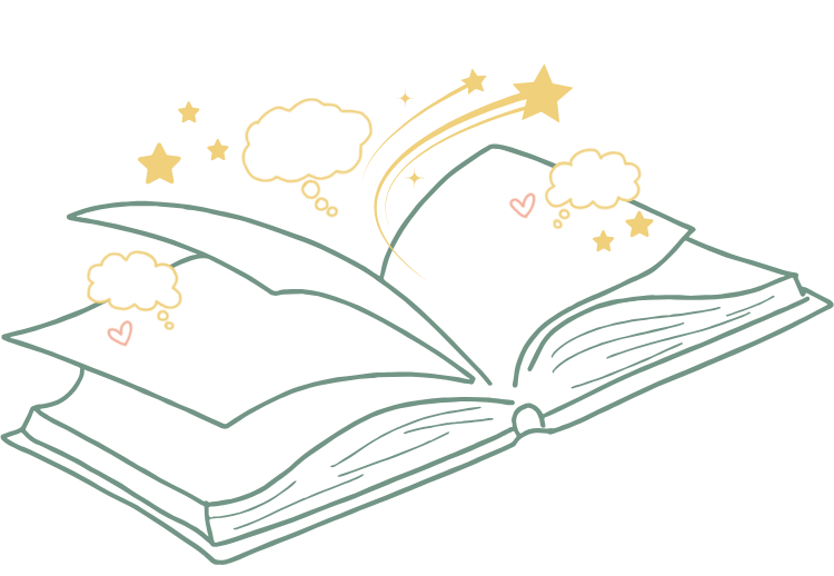 Cartoon book illustration